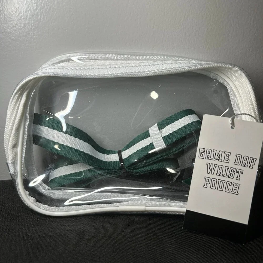 Clear Game Day Fanny Pack / Belt Bag / waist pouch - Picture 4 of 5